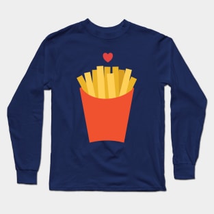 Whimsical and cute foodie fries Long Sleeve T-Shirt